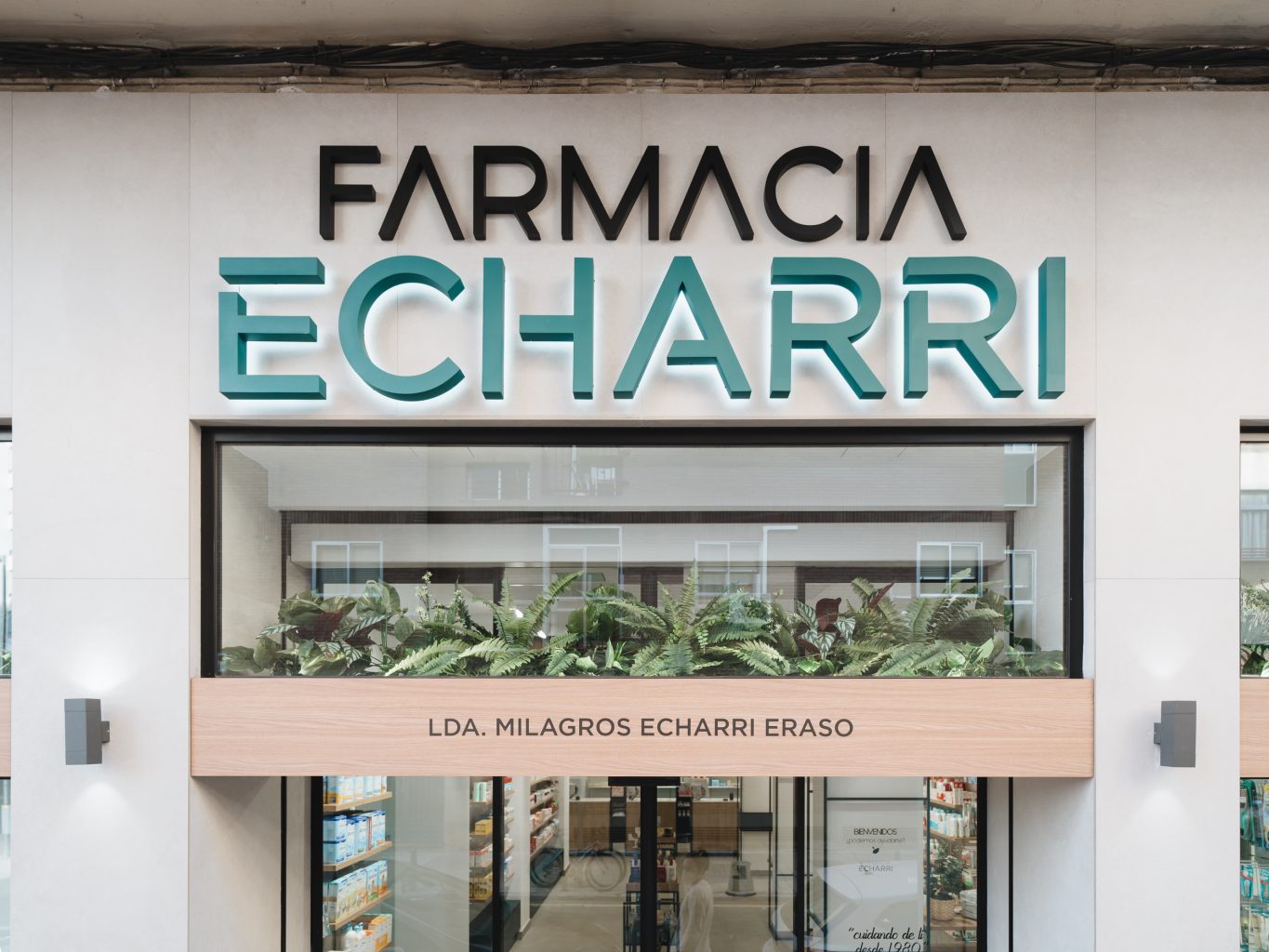 Letrero farmacia Echarri